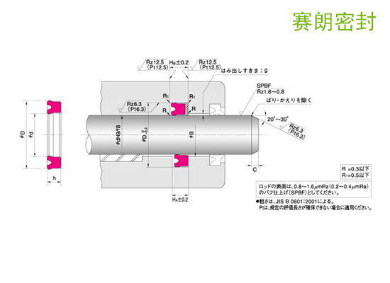 NOK-USH型活塞/活塞桿密封_NOK密封件